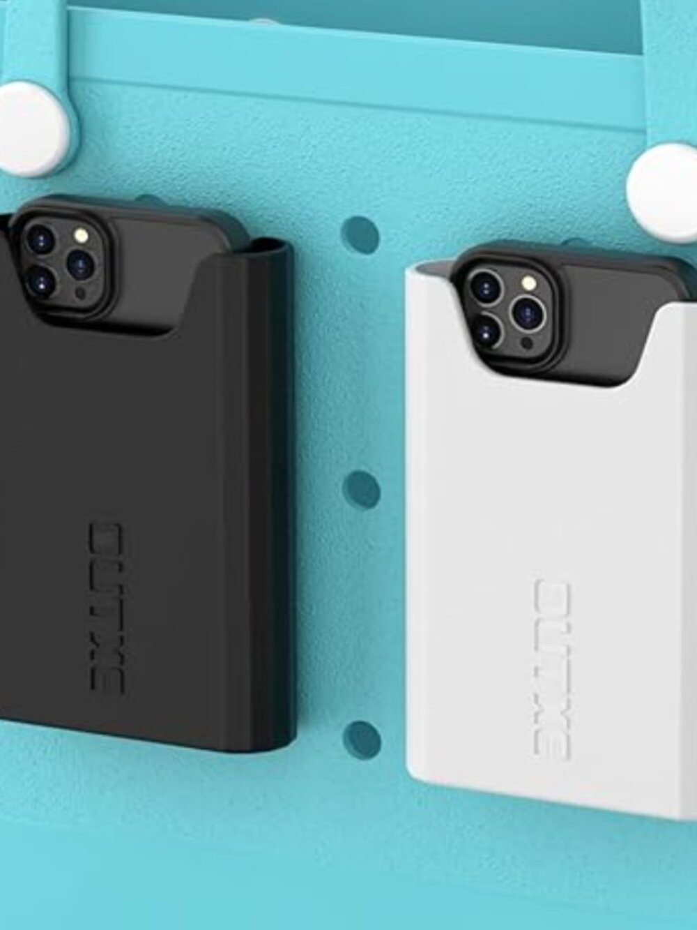 2 Pack NEW SEALED Silicone Phone Holder Compatible Bogg Bag Case White/Black